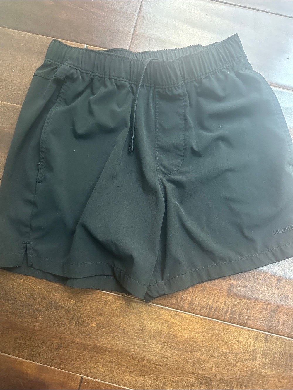 Hollister Black Drawstring Athletic Shorts